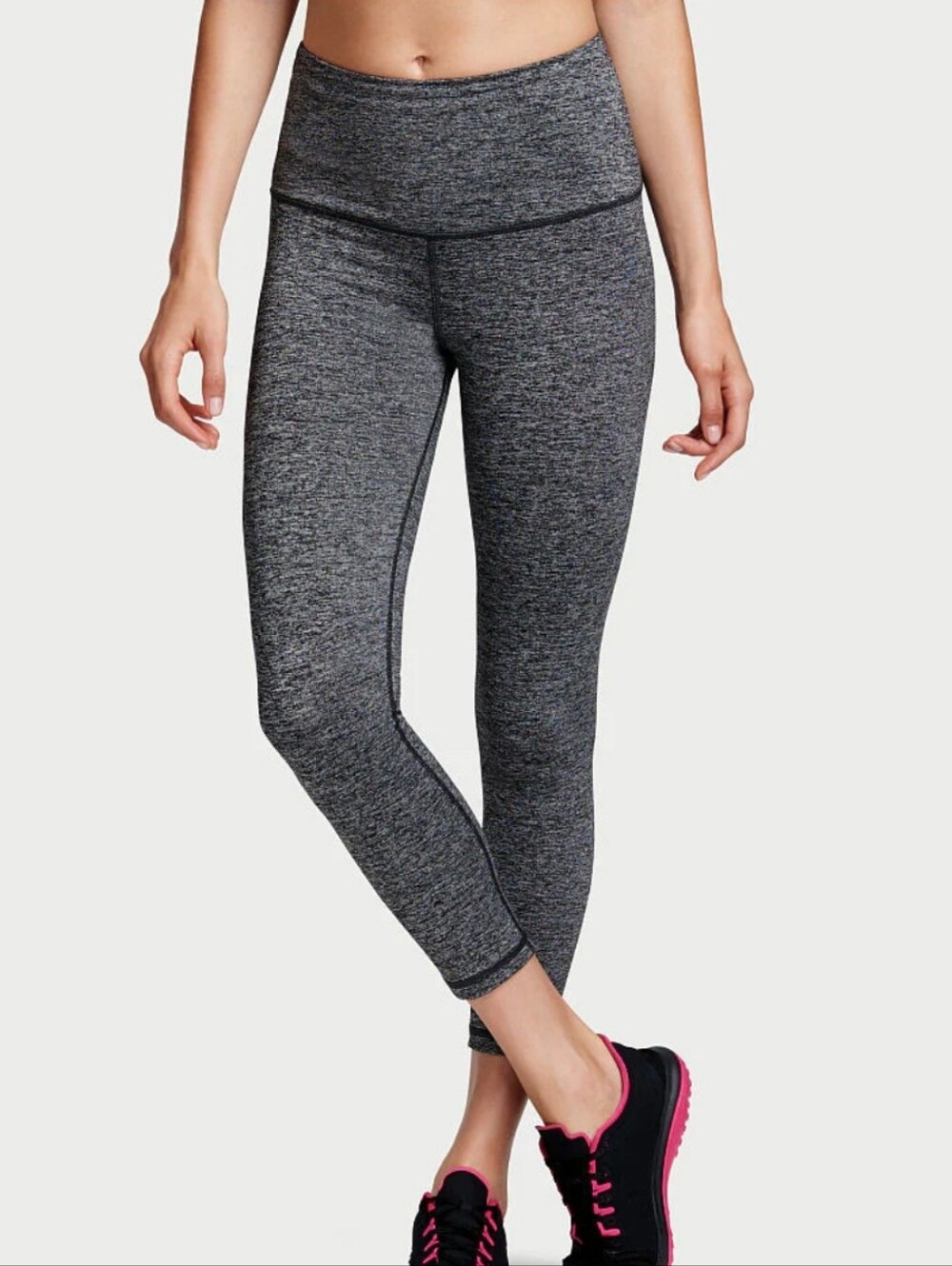 Victoria's Secret Knockout Heather Gray High-rise Capri Leggings